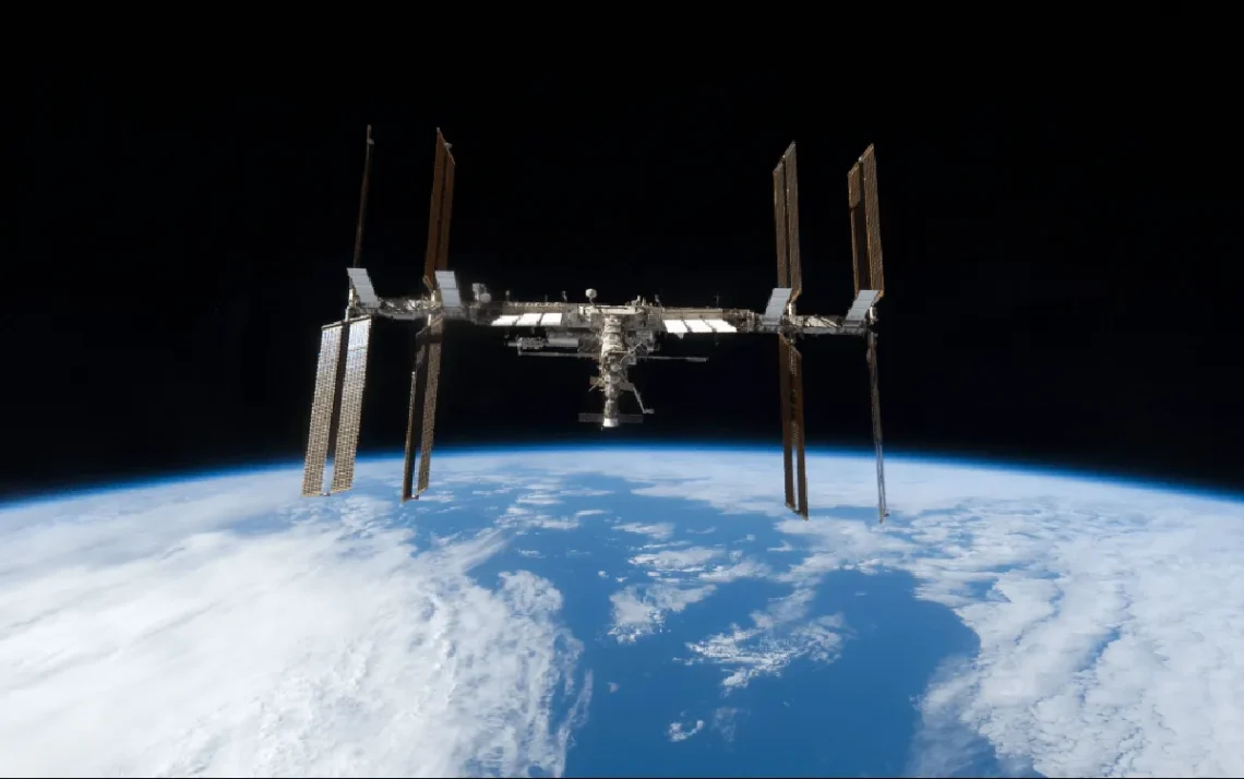 Espaço Exterior Estação, ISS;
