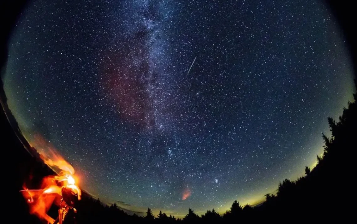 chuva, de estrelas cadentes, fenômeno, astronômico;